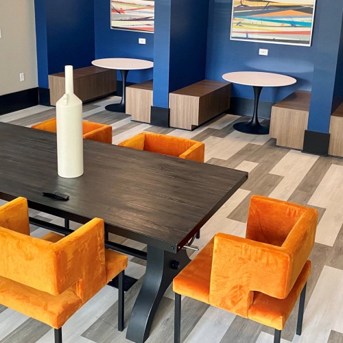 Coworking Space Large conference table in community area